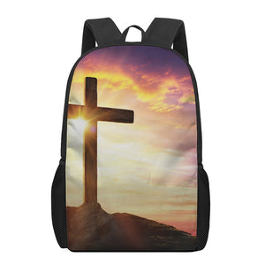 Crucifixion Of Jesus Christ Print 17 Inch Backpack