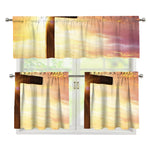 Crucifixion Of Jesus Christ Print 3 Piece Kitchen Curtains