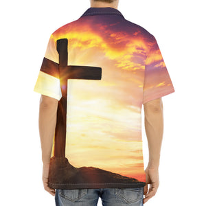 Crucifixion Of Jesus Christ Print Aloha Shirt