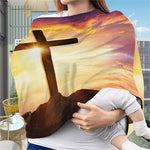 Crucifixion Of Jesus Christ Print Baby Seat Cover