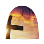 Crucifixion Of Jesus Christ Print Beanie