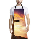 Crucifixion Of Jesus Christ Print Bib Apron With Pocket