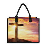 Crucifixion Of Jesus Christ Print Canvas Tote Bag