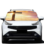 Crucifixion Of Jesus Christ Print Car Windshield Snow Cover