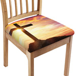 Crucifixion Of Jesus Christ Print Chair Cushion Cover