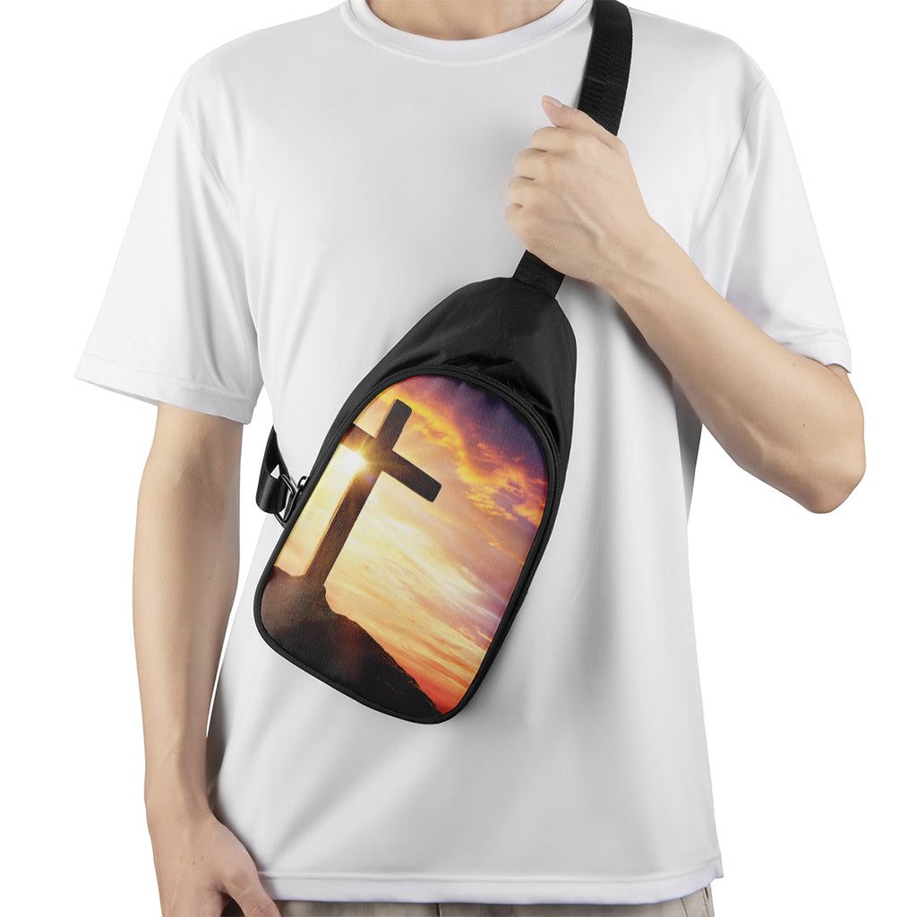 Crucifixion Of Jesus Christ Print Chest Bag