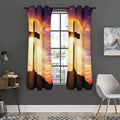 Crucifixion Of Jesus Christ Print Grommet Curtain Panels