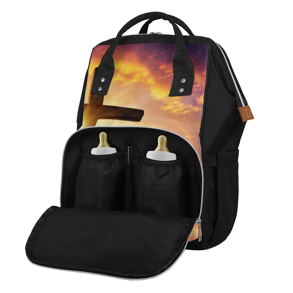 Crucifixion Of Jesus Christ Print Diaper Bag