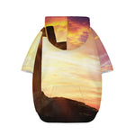 Crucifixion Of Jesus Christ Print Dog Zip Up Hoodie