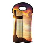 Crucifixion Of Jesus Christ Print Double Neoprene Wine Tote