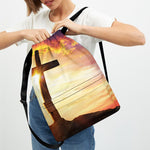 Crucifixion Of Jesus Christ Print Drawstring Backpack