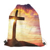 Crucifixion Of Jesus Christ Print Drawstring Bag