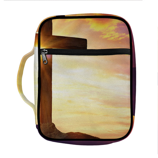 Crucifixion Of Jesus Christ Print Front Pocket Bible Bag