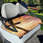 Crucifixion Of Jesus Christ Print Golf Cart Seat Cover