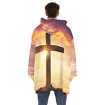 Crucifixion Of Jesus Christ Print Hoodie Blanket