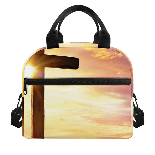 Crucifixion Of Jesus Christ Print Insulated Lunch Bag