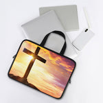 Crucifixion Of Jesus Christ Print Laptop Sleeve With Handle