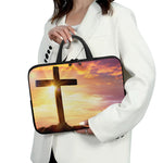 Crucifixion Of Jesus Christ Print Laptop Sleeve With Handle
