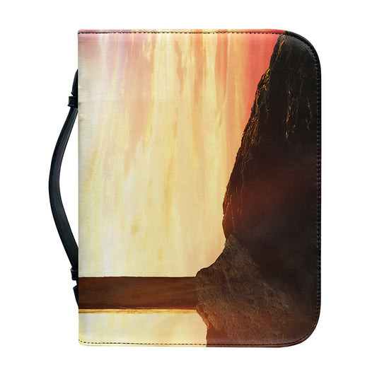 Crucifixion Of Jesus Christ Print Leather Bible Cover