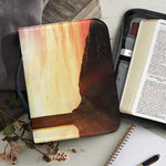 Crucifixion Of Jesus Christ Print Leather Bible Cover