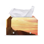 Crucifixion Of Jesus Christ Print Leather Tissue Box Cover