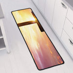 Crucifixion Of Jesus Christ Print Long Kitchen Mat