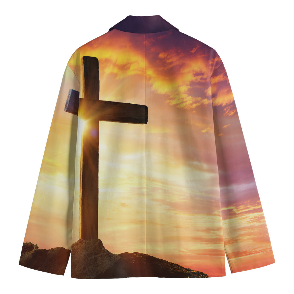 Crucifixion Of Jesus Christ Print Men's Blazer