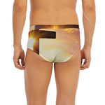 Crucifixion Of Jesus Christ Print Men's Briefs