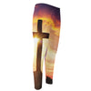 Crucifixion Of Jesus Christ Print Men's Compression Pants