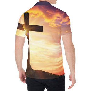 Crucifixion Of Jesus Christ Print Men's Shirt