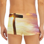 Crucifixion Of Jesus Christ Print Men's Short Boxer Briefs