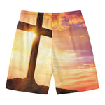 Crucifixion Of Jesus Christ Print Men's Swim Trunks