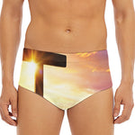 Crucifixion Of Jesus Christ Print Men's Triangle Swim Briefs