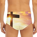Crucifixion Of Jesus Christ Print Men's Triangle Swim Briefs