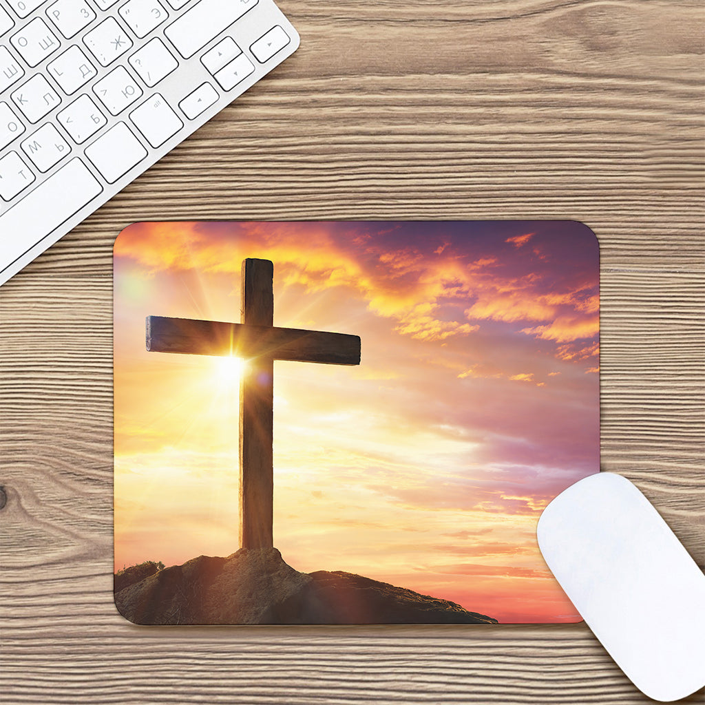 Crucifixion Of Jesus Christ Print Mouse Pad