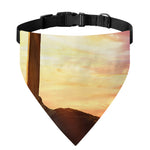 Crucifixion Of Jesus Christ Print Over The Collar Dog Bandana