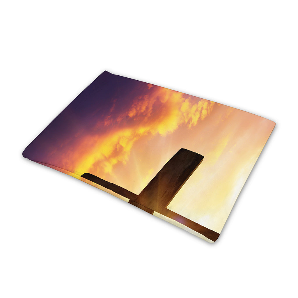 Crucifixion Of Jesus Christ Print Pet Cooling Mat Cover