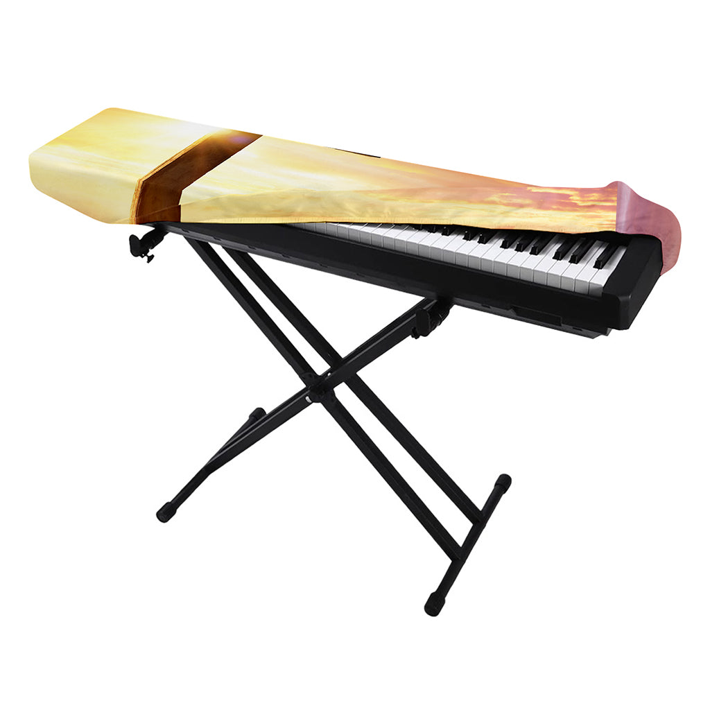 Crucifixion Of Jesus Christ Print Piano Keyboard Cover