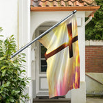 Crucifixion Of Jesus Christ Print Polyester Flag