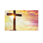 Crucifixion Of Jesus Christ Print Polyester Flag
