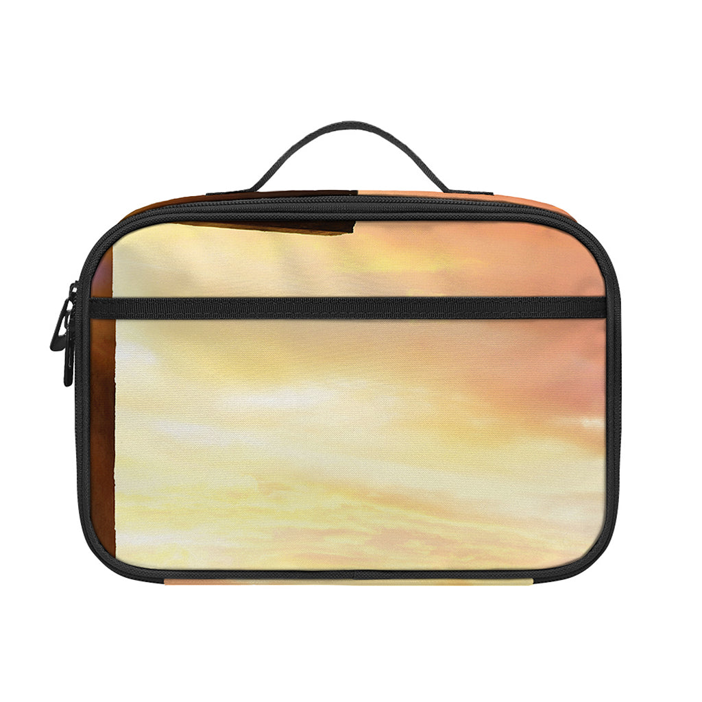 Crucifixion Of Jesus Christ Print Portable Lunch Bag