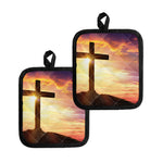 Crucifixion Of Jesus Christ Print Pot Holders