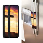Crucifixion Of Jesus Christ Print Refrigerator Handle Covers