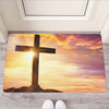 Crucifixion Of Jesus Christ Print Rubber Doormat