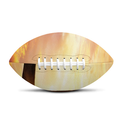 Crucifixion Of Jesus Christ Print Rugby Ball