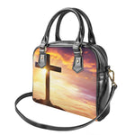 Crucifixion Of Jesus Christ Print Shoulder Handbag