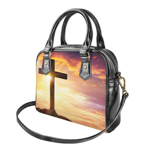 Crucifixion Of Jesus Christ Print Shoulder Handbag