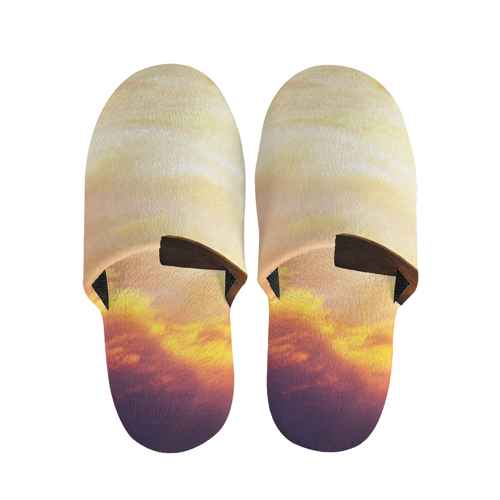 Crucifixion Of Jesus Christ Print Slippers