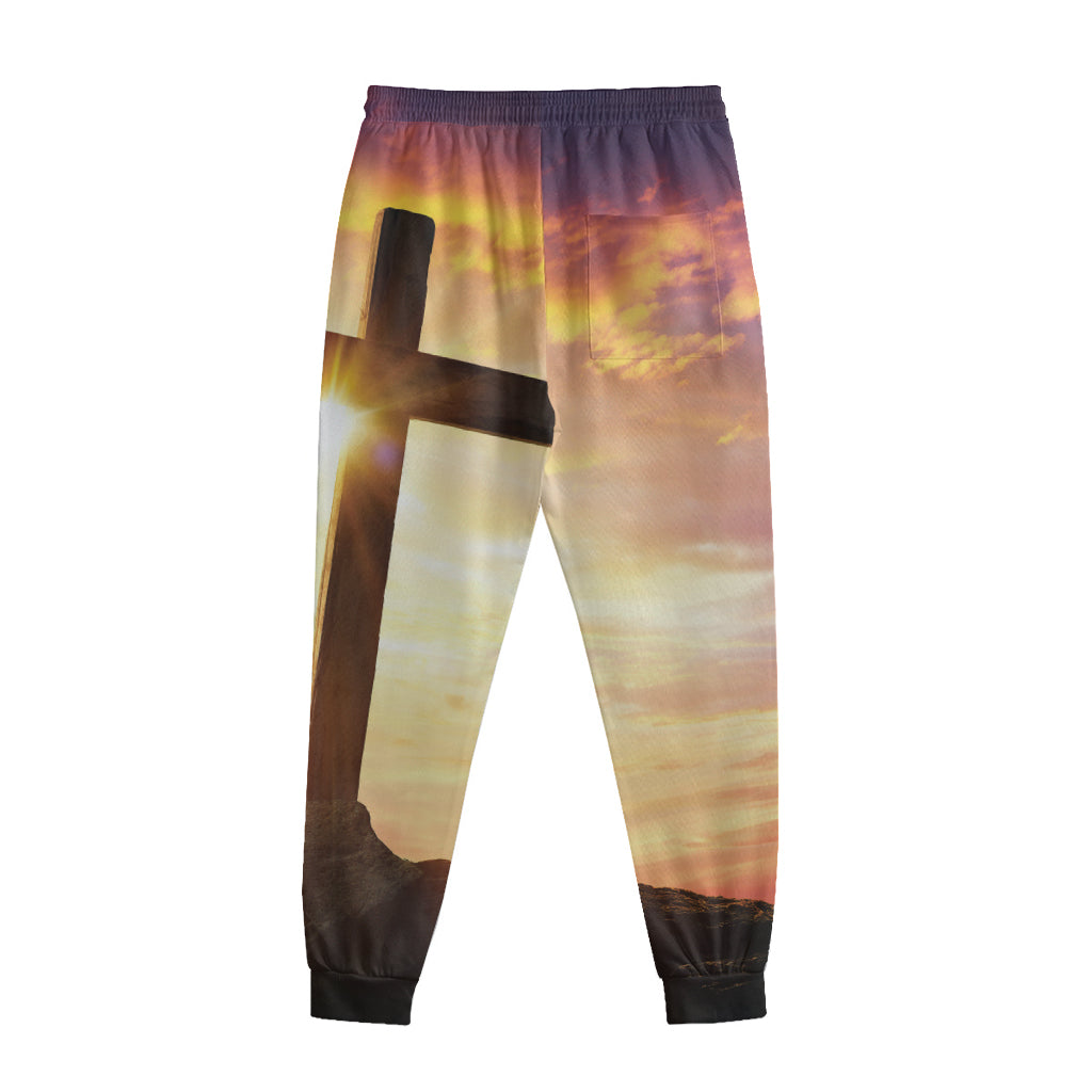 Crucifixion Of Jesus Christ Print Sweatpants