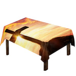Crucifixion Of Jesus Christ Print Tablecloth